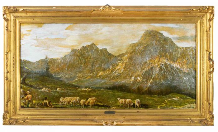 Mountainscape with Pasture - Gino Federici - Modern Art