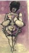 Provocative Woman by Mino Maccari - Contemporary Artwork