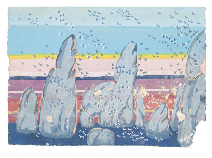 Seagulls by Jean-Raym Delpech- Modern Artwork