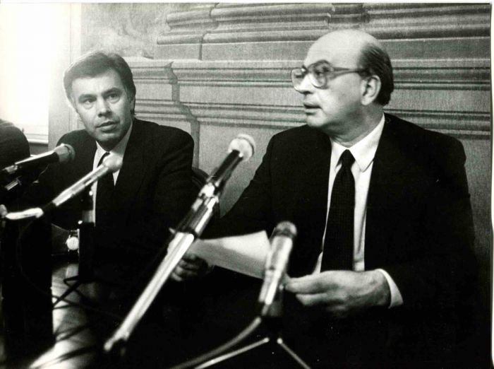 Meeting between Bettino Craxi and Felipe Gonzalez