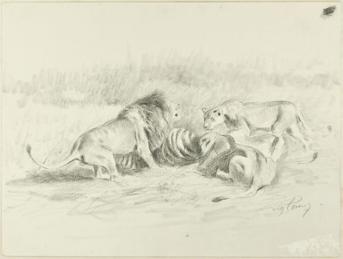 After the hunt by Wilhelm Lorenz - Modern artwork
