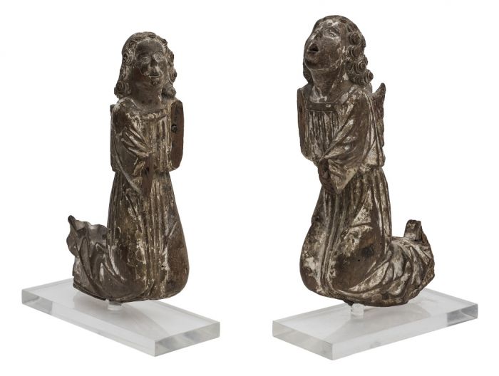 Couple Of Praying Angels by Anonymous - Decorative Object