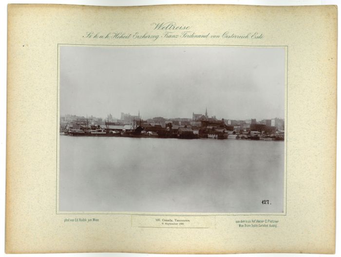 Canada Vancouvre - 6 September 1893 by prince Franz Ferdinand von Osterreich Este - Artwork