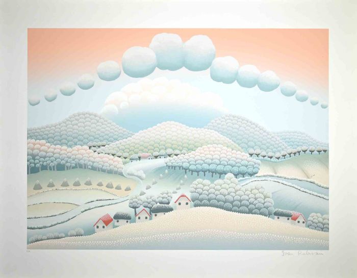 Ivan Rabuzin - Snowy Landscape - Contemporary Art