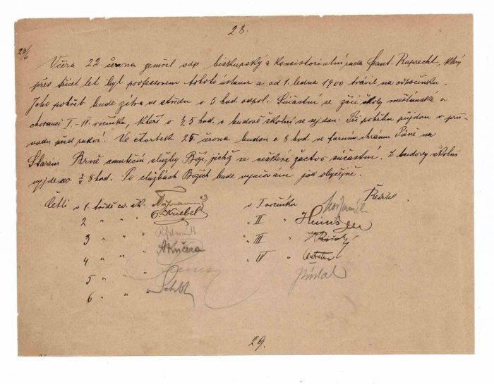 Signed Docuement by Leos Janacek