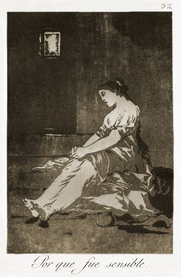 Por que fui sensible by francisco Goya - Old Master 