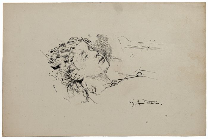 Sleeping woman by Giulio Aristide Sartorio