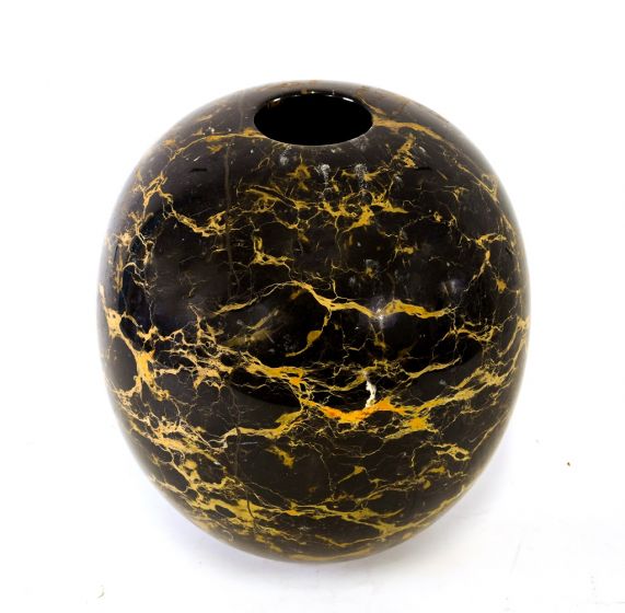 Black Marble Vase by Anonymous - Decorative Object