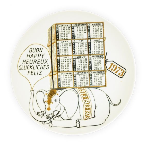 Buon 1973 - Calendario by Piero Fornasetti - Calendario : Design and Decorative Object