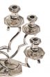Vintage Six Arms Silver Candleholder by Anonymous