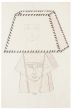 "Lamp"  is an original china ink and watercolor drawing on ivory-colorated paper by Anonymous Artist of XIX Century.