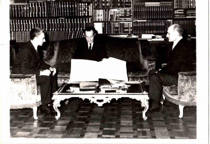 Tehran, a meeting of the Shah