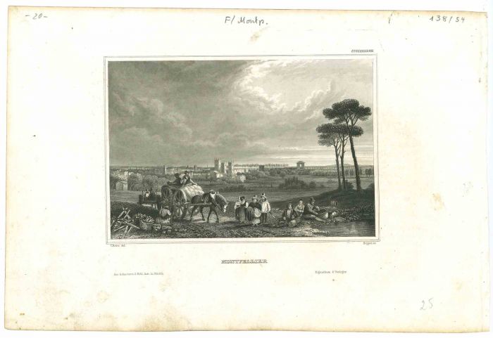 Ancient View of Montpellier