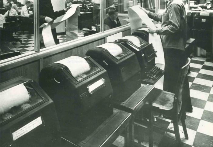 Modern Newspaper Plant - American Vintage Photograph
