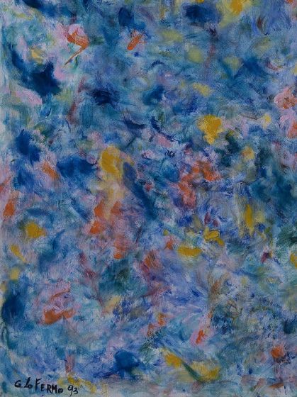 Blue Rectangular by Giorgio Lo Fermo - Contemporary Artwork 
