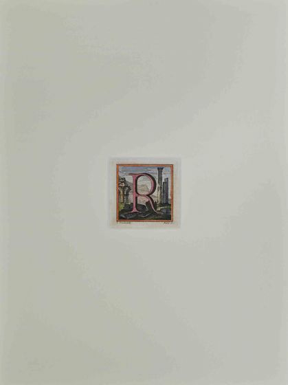 Antiquities of Herculaneum -  Alphabet  R