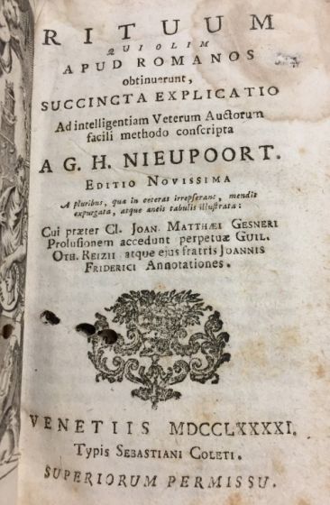 Rituum qui Olim Apud Romanos 