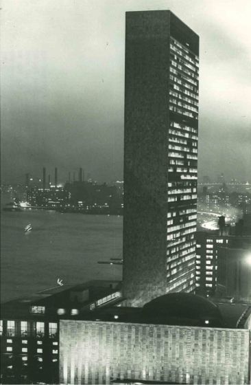 Night View - American Vintage Photograph