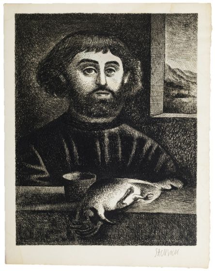 A Man Portrait by Gilles Sacksick - Modern Artwork