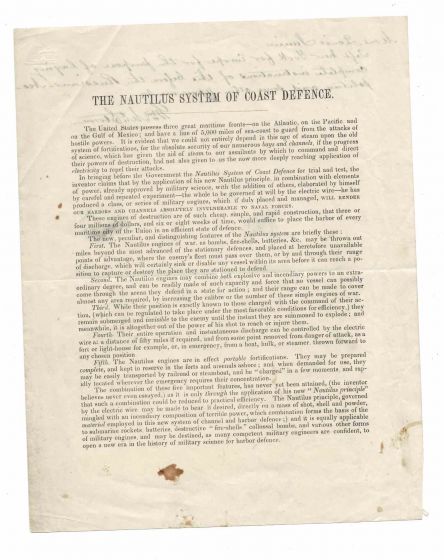 Nautilus - American Civil War Document
