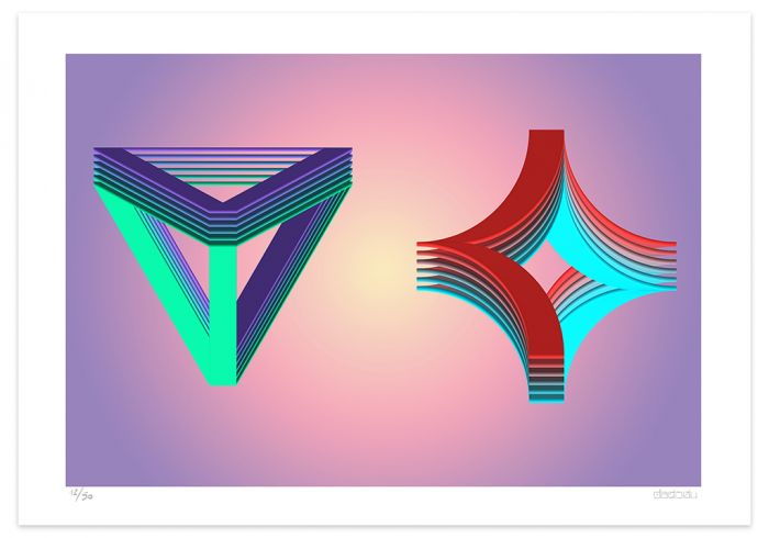 Trapezoid by Dadodu - Contemporary Art Print