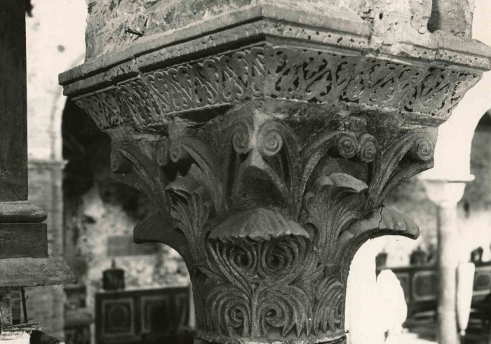 Caorle Cathedral - Vintage B/w Photo Detail