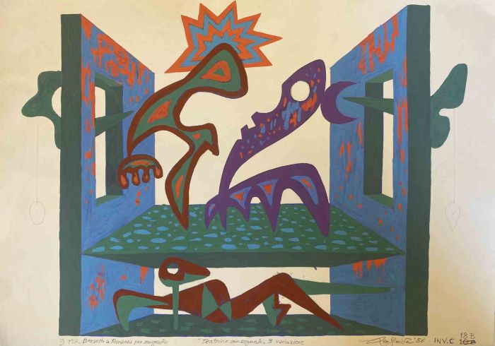 Teatrino Con Segnali - Leo Guida - Contemporary Art