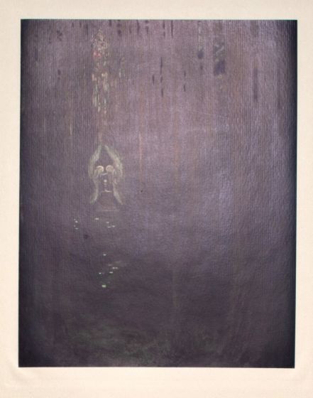 "Karfreitagszauber"  is an original Black and white héliogravure on cream-colored cardboard realized by Choisy Le Conin, pseudonym of Franz Von Bayros (Agram, 1866 – Vienna, 1924).