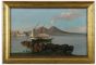 View of Naples  with Vesuvio - SOLD