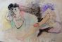The Hermaphodite by Mino Maccari - Modern Artwork