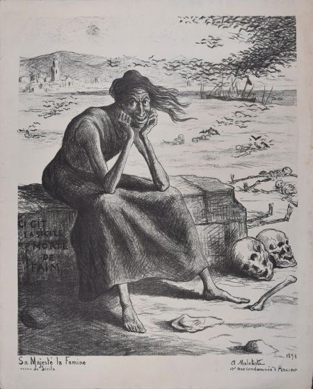 Sa Majestè la famine by Maximilien Luce - Modern Artwork