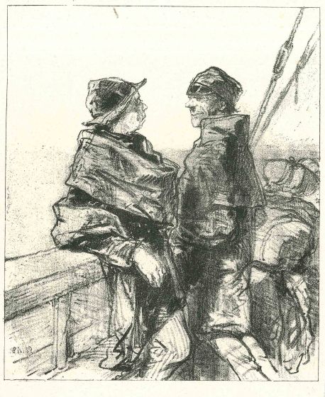 Paul Gavarni - Fishermen - Modern Art