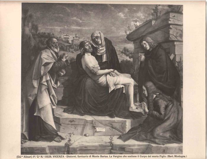 The Virgin Holding the Body of her Dead Son by Montagna