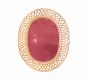 Rattan Wall Mirror by Bonacina