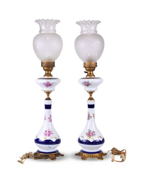 Couple of Porcelain Lamps By Anonymous - Design Lamps