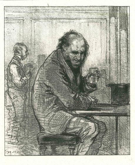Paul Gavarni - A Man with Whisky - Modern Art