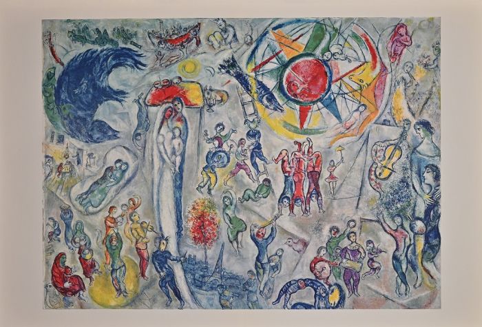 La Vie  from Derriere Le Miroir bty Marc Chagall - Contemporary Artwork