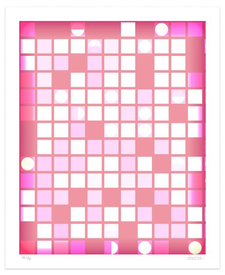 Pink Composition by Dadodu - Contemporary Art Print