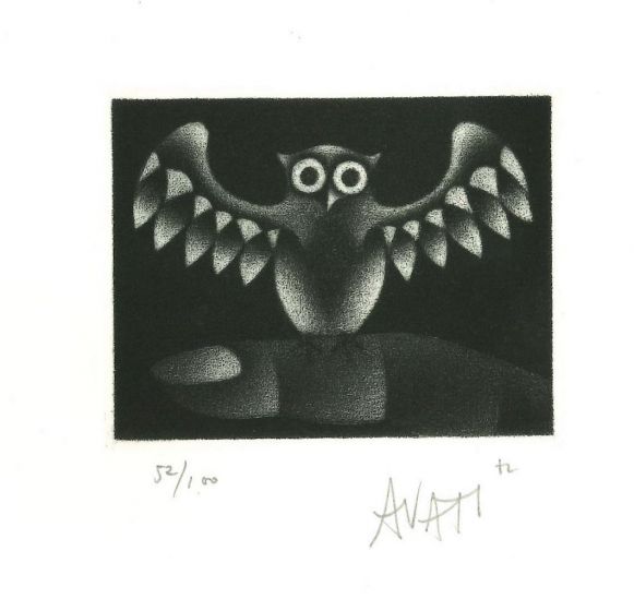 Owl by Mario Avati - Contemporary Artwork