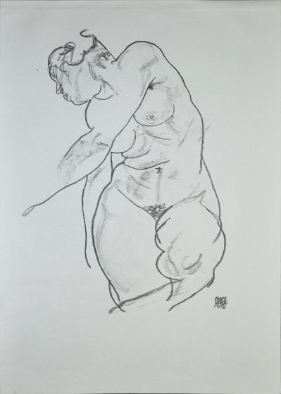 Female Nude - Egon Schiele - Modern Art