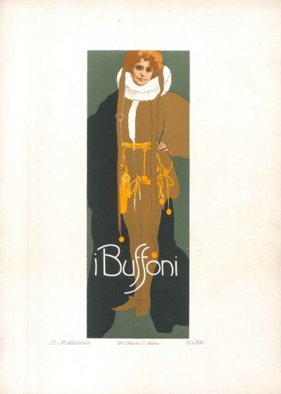 I Buffoni by Leopoldo Metlicovitz - Modern Artwork