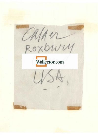 A. CALDER, Autograph Card Signed, excellent conditions