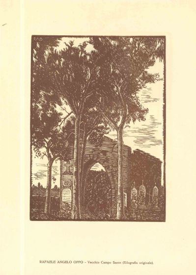 Rafaele Angelo Oppio - Vecchio Campo Santo (Old Cemetery) - Modern Artwork