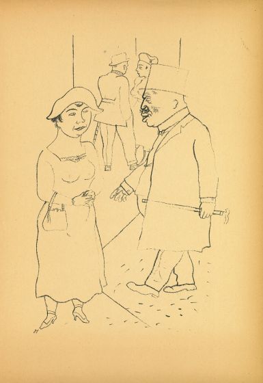 The walk from Ecce Homo by George Grosz - Modern Artwork