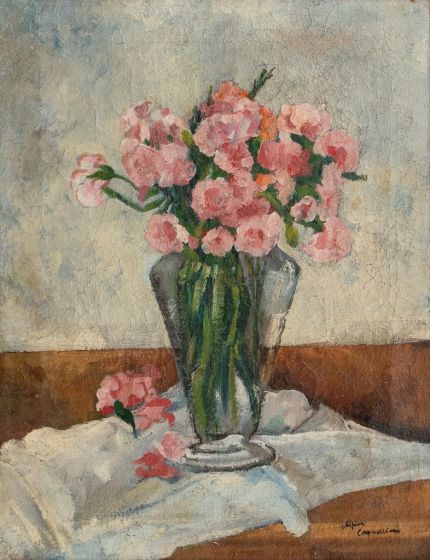 Vase With Flowers by Alfiero Cappellini - Modern Artworks