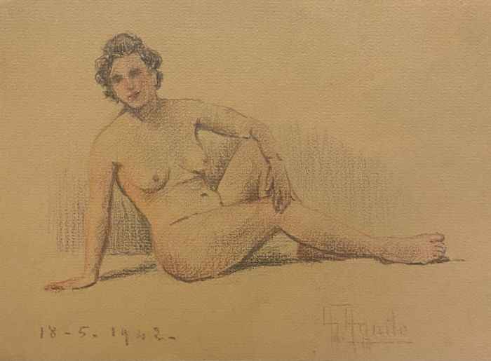 Nude of Woman by Anonymous - Artwork