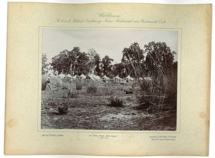 Indien - Nepal - Bell Camp - 17 Marz 1893 by prince Franz Ferdinand von Osterreich Este - Artwork