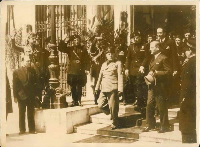 Mussolini and Schuschnigg