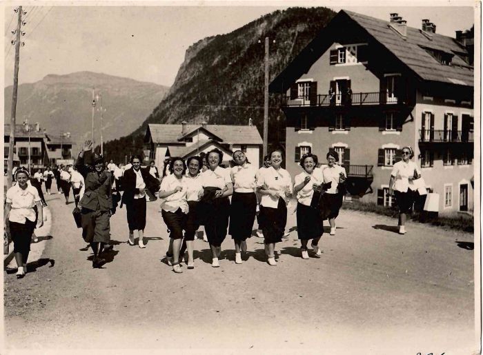 Girl in the Mountain in a School Holiday