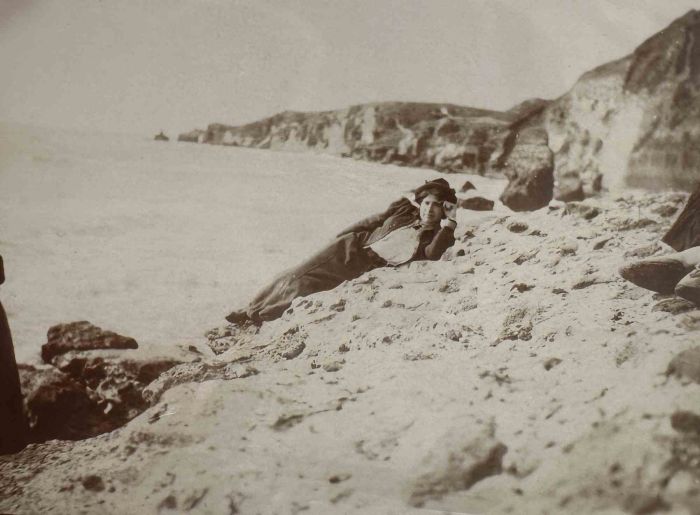 The Old Days Photo - Woman at the Beach - Vintage Photo 